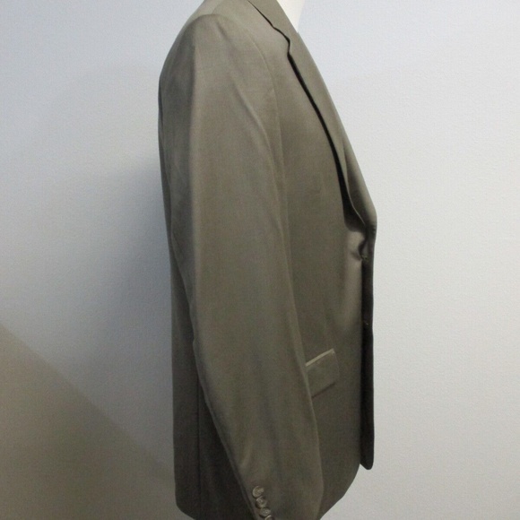 Polo Ralph Lauren Sport Coat Men Blazer 40L 100% Wool Beige Brown 2 Button - Picture 13 of 13